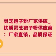 灵芝孢子粉厂家供应_优质灵芝孢子粉供应商：厂家直销，品质保证