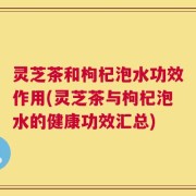 灵芝茶和枸杞泡水功效作用(灵芝茶与枸杞泡水的健康功效汇总)