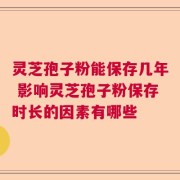 灵芝孢子粉能保存几年 影响灵芝孢子粉保存时长的因素有哪些