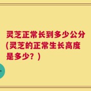 灵芝正常长到多少公分(灵芝的正常生长高度是多少？)