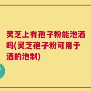 灵芝上有孢子粉能泡酒吗(灵芝孢子粉可用于酒的泡制)