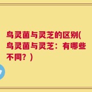 鸟灵菌与灵芝的区别(鸟灵菌与灵芝：有哪些不同？)