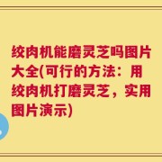 绞肉机能磨灵芝吗图片大全(可行的方法：用绞肉机打磨灵芝，实用图片演示)