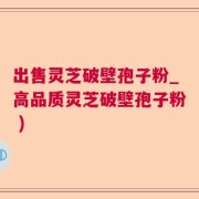 出售灵芝破壁孢子粉_高品质灵芝破壁孢子粉 )