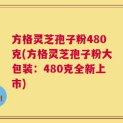 方格灵芝孢子粉480克(方格灵芝孢子粉大包装：480克全新上市)