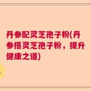 丹参配灵芝孢子粉(丹参搭灵芝孢子粉，提升健康之道)