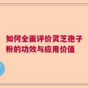 如何全面评价灵芝孢子粉的功效与应用价值