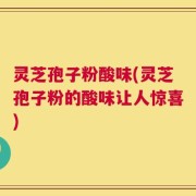 灵芝孢子粉酸味(灵芝孢子粉的酸味让人惊喜)