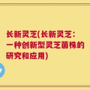长新灵芝(长新灵芝：一种创新型灵芝菌株的研究和应用)