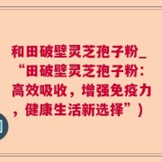 和田破壁灵芝孢子粉_“田破壁灵芝孢子粉：高效吸收，增强免疫力，健康生活新选择”)