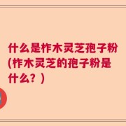 什么是柞木灵芝孢子粉(柞木灵芝的孢子粉是什么？)