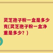 灵芝孢子粉一盒是多少克(灵芝孢子粉一盒净重是多少？)