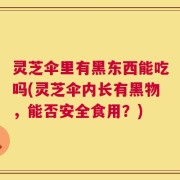 灵芝伞里有黑东西能吃吗(灵芝伞内长有黑物，能否安全食用？)