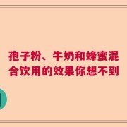 孢子粉、牛奶和蜂蜜混合饮用的效果你想不到