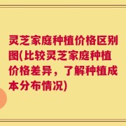 灵芝家庭种植价格区别图(比较灵芝家庭种植价格差异，了解种植成本分布情况)