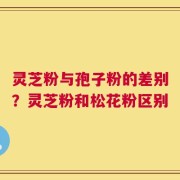 灵芝粉与孢子粉的差别？灵芝粉和松花粉区别