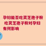 孕妇能否吃灵芝孢子粉 吃灵芝孢子粉对孕妇有何影响