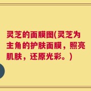 灵芝的面膜图(灵芝为主角的护肤面膜，照亮肌肤，还原光彩。)