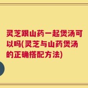 灵芝跟山药一起煲汤可以吗(灵芝与山药煲汤的正确搭配方法)