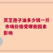 灵芝孢子油多少钱一斤 市场价格受哪些因素影响