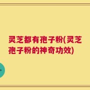 灵芝都有孢子粉(灵芝孢子粉的神奇功效)