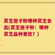 灵芝孢子粉哪种灵芝会出(灵芝孢子粉：哪种灵芝品种更优？)