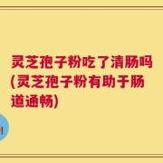 灵芝孢子粉吃了清肠吗(灵芝孢子粉有助于肠道通畅)