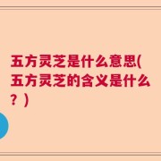 五方灵芝是什么意思(五方灵芝的含义是什么？)