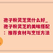 孢子粉灵芝煲什么好_孢子粉灵芝的美味搭配：推荐食材与烹饪方法