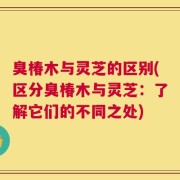 臭椿木与灵芝的区别(区分臭椿木与灵芝：了解它们的不同之处)