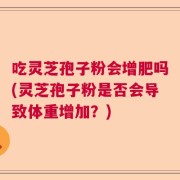 吃灵芝孢子粉会增肥吗(灵芝孢子粉是否会导致体重增加？)