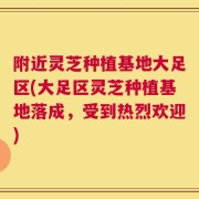 附近灵芝种植基地大足区(大足区灵芝种植基地落成，受到热烈欢迎)