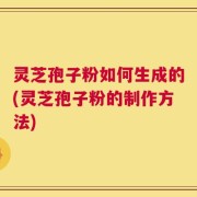 灵芝孢子粉如何生成的(灵芝孢子粉的制作方法)