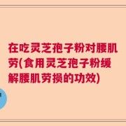 在吃灵芝孢子粉对腰肌劳(食用灵芝孢子粉缓解腰肌劳损的功效)