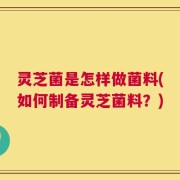 灵芝菌是怎样做菌料(如何制备灵芝菌料？)