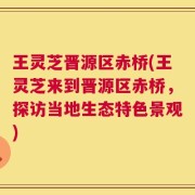 王灵芝晋源区赤桥(王灵芝来到晋源区赤桥，探访当地生态特色景观)