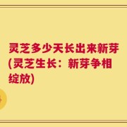 灵芝多少天长出来新芽(灵芝生长：新芽争相绽放)