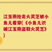 江玉燕抢走火灵芝被小鱼儿看穿(《小鱼儿识破江玉燕盗取火灵芝》)