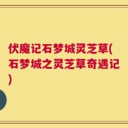 伏魔记石梦城灵芝草(石梦城之灵芝草奇遇记)