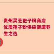 贵州灵芝孢子粉商店 优质孢子粉供应健康养生之选