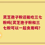 灵芝孢子粉还能吃三七粉吗(灵芝孢子粉和三七粉可以一起食用吗？