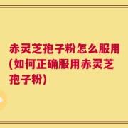 赤灵芝孢子粉怎么服用(如何正确服用赤灵芝孢子粉)