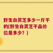 野生白灵芝多少一斤干的(野生白灵芝干品价位是多少？)