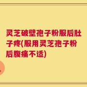 灵芝破壁孢子粉服后肚子疼(服用灵芝孢子粉后腹痛不适)