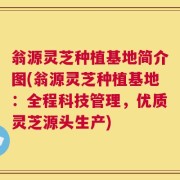 翁源灵芝种植基地简介图(翁源灵芝种植基地：全程科技管理，优质灵芝源头生产)