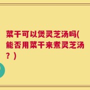 菜干可以煲灵芝汤吗(能否用菜干来煮灵芝汤？)