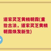 道家灵芝黄精朝露(重拾古法，道家灵芝黄精朝露焕发新生)