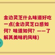 金边灵芝什么味道好吃一点(金边灵芝口感如何？味道如何？——了解其美味的风味)