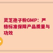 灵芝孢子粉GMP：严格标准保障产品质量与功效