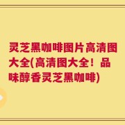 灵芝黑咖啡图片高清图大全(高清图大全！品味醇香灵芝黑咖啡)